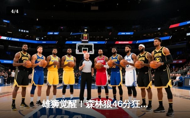 雄狮觉醒！森林狼46分狂胜卫冕冠军，爱德华兹单节轰垮对手防线 - 4